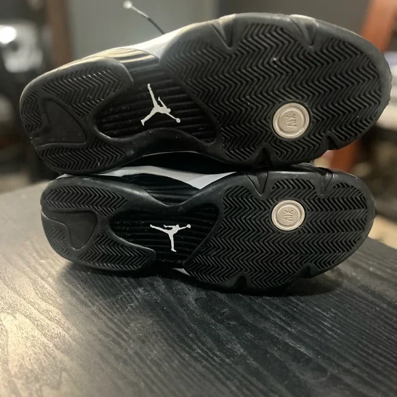 Jordan Black and White Men's Sneakers - Picture 6 of 6